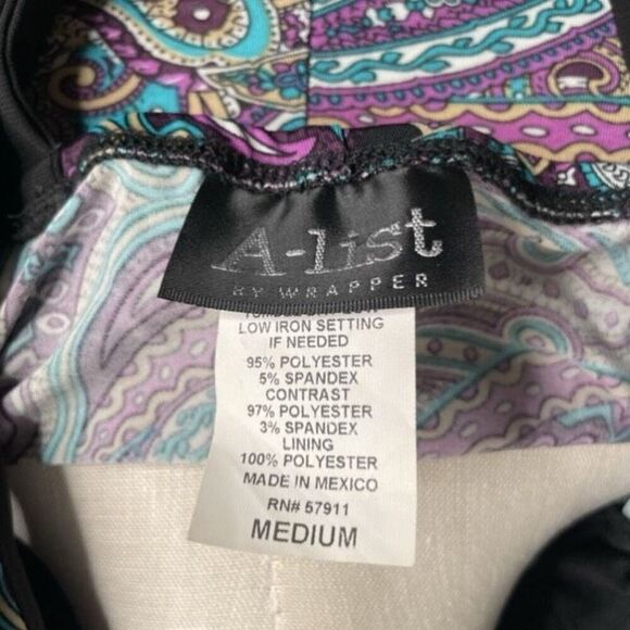 Vtg A-List by Wrapper Juniors Halter Maxi Dress M Butterfly Coachella Stagecoach - Picture 5 of 7